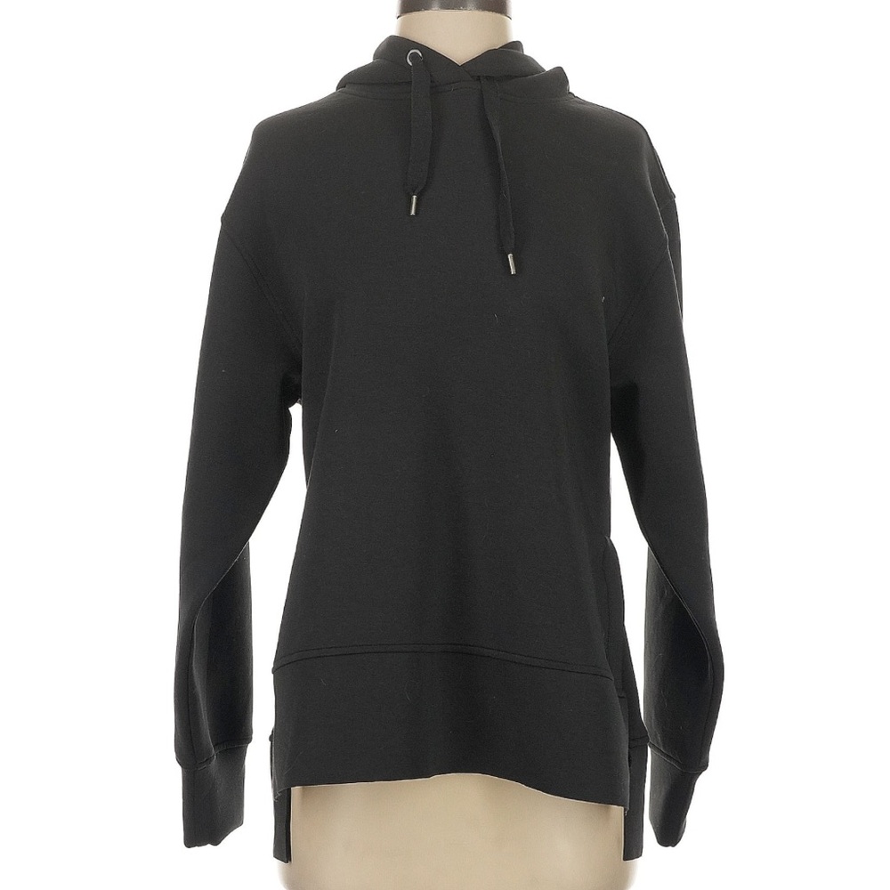 CALIA Women's Soft Scuba Oversized Side Slit Hoodie Black size XS - Picture 2 of 5